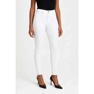 Good American White Skinny Jeans Size/29 Stretch Denim high-Rise